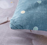 SLEEPBELLA Comforter Twin Size, 600 Thread Count Cotton Grey Branch with Yellow Turquoise Polka Dot Pattern Green Reversible Comforter Set,Down Alternative Bedding Set 2Pcs (Twin, Grey Branch) SLEEPBELLA
