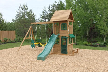 KidKraft Windale Fort Swing Set - WoodArtSupply