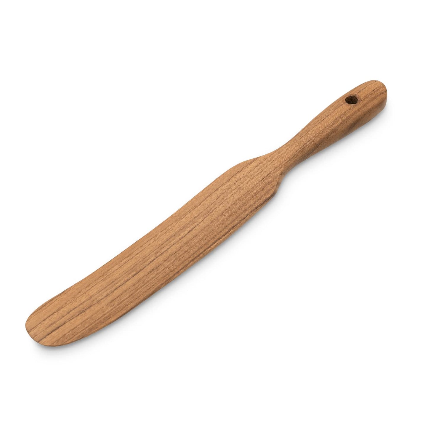 FAAY Skinny Spurtle – Sourdough Mixer & Bread Stirring Spatula | Ideal for Dough Whisking, Mixing, Jar Scraping, & Reaching Bottom | Teak Utensil Tools for Starter, Baking, Sour dough Gift