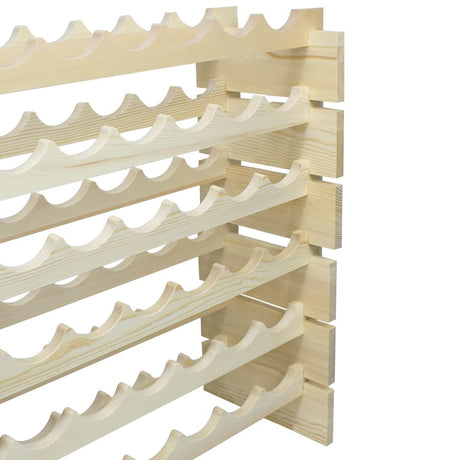 ZenStyle 6 Tier Premium Wood Wine Rack Storage Stand 72 Bottles Capacity Stackable Storage Display Shelf Floor Freestanding Wine Cabinet, Wobble-Free ZenStyle