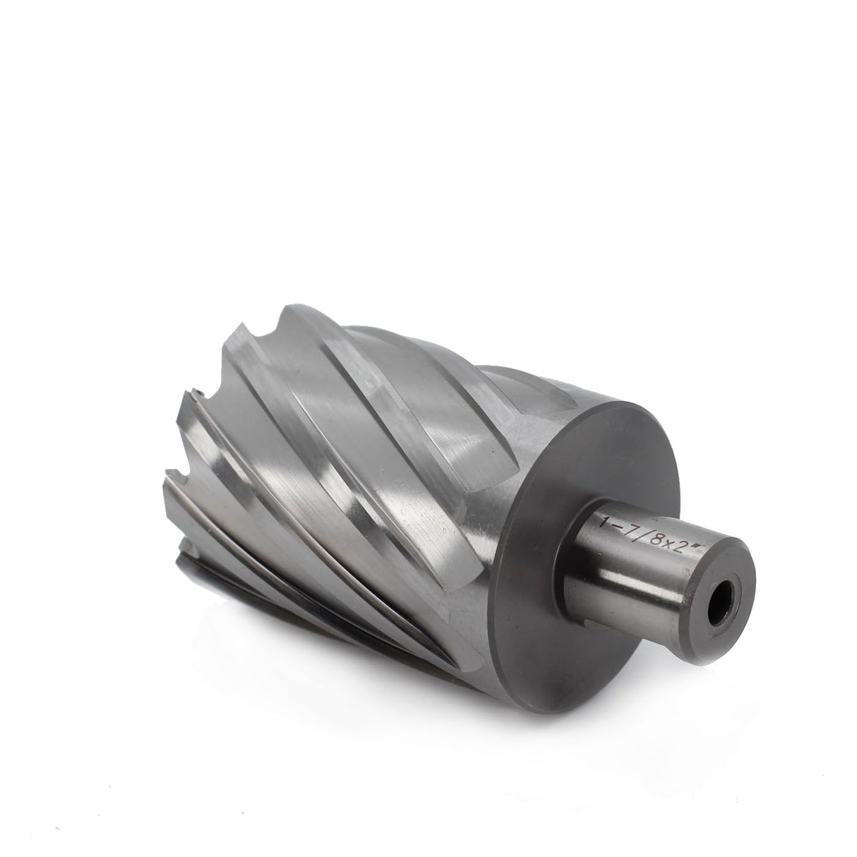 OSCARBIDE Annular Cutter 1-7/8 inch Cutting Diameter,2 inch Depth of Cut,3/4 inch Weldon Shank,2 Flat Mag Drill Bit with Pilot Pin for Magnetic Drill Press,1 Piece OSCARBIDE