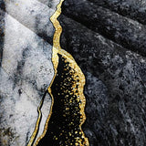 Nttopship Marble Comforter Set Full Size Black Gold Gray Marble Bedding Set Soft Microfiber Minimalist Wind Marble Comforter Sets 3 Pieces with 2 Pillowcases Nttopship