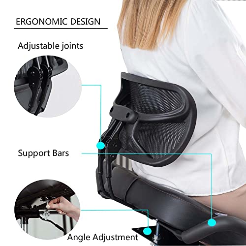 Ergonomic Kneeling Chair with Back Support and Wheels for Office, Adjustable Balance Chair for Home,Black SITSEATSEE