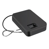 Younion Pistol Safe, Portable Travel Gun Safe,Handgun Lock Box, Gun Safes for Cars, Black Younion