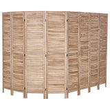 VEVOR Wood Room Divider, 8 Panel Wood Folding Privacy Screen, 66.9 Inches Tall Indoor Louvered Partition Divider, Portable Decoration Screen, for Room Separation, Home, Office, Restaurant & Bedroom VEVOR