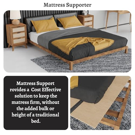 Treaton, Folding Bunkie Board – Low-Profile 79″ x 58″ Mattress Support Platform for Daybeds, Bunk Beds, Futons & Metal/Wood Frames – Prevents Sagging, Easy to Install & Store Treaton