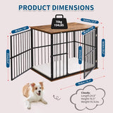 Made4Pets Dog Crate Furniture for Large Dogs, Big Dog Kennel House for Indoor and Outdoor Use, Heavy-Duty Dog Cage Chew-Resistant with Washable Cushion, Modern Side End Table, 31.1"*21.5"*25.2" MADE 4 PETS