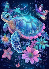 Legrace Turtle Cross Stitch Kits for Adults - Stamped Crossstitching Kits Preprinted 11 Count Cross-Stitch Kit for Beginner, 11CT Prestamped Easy Pattern Needlepoint Kits Crafts for Decor