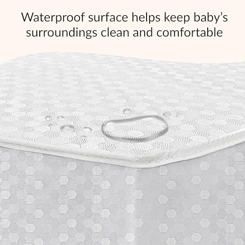 Dream On Me Honeycomb Orthopedic Firm Fiber Standard Baby Crib Mattress, Greenguard Gold and JPMA Certified, 5” Fiber Core Optimum Support, Fits Crib and Toddler Bed, Waterproof Vinyl Cover Dream On Me
