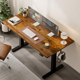 Acrolix Electric Standing Desk with Cable Management, 48 X 24 Inches Sit Stand up Desk,2 Memory Preset for Home Office&Gaming&Living Table with Splice Board (Rustic Brown Desktop) Acrolix