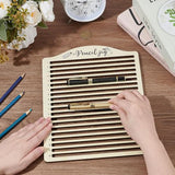 BENECREAT 20-Slot Laser Engraving Jig, Wood Pencil Fixture, Multi-Pencil Clamping Tool for Creative Pen Making, DIY Projects & Artisan Creations, 7.8x0.3" ID BENECREAT