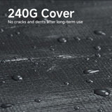 10×15 FT Outdoor Snow Carport, Portable Storage Shed Outdoor Waterproof, 240 g PE Waterproof Cover, Storage for Agricultural Utility Tractors, Garden Tools, Woods and Haystacks Real Relax