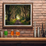 LAENAKR Paint by Numbers Kit for Adults Northern Ireland Sunset 16x20in DIY Color by Numbers Acrylic Paint Frameless Canvas Painting Kits for Beginner Students LAENAKR