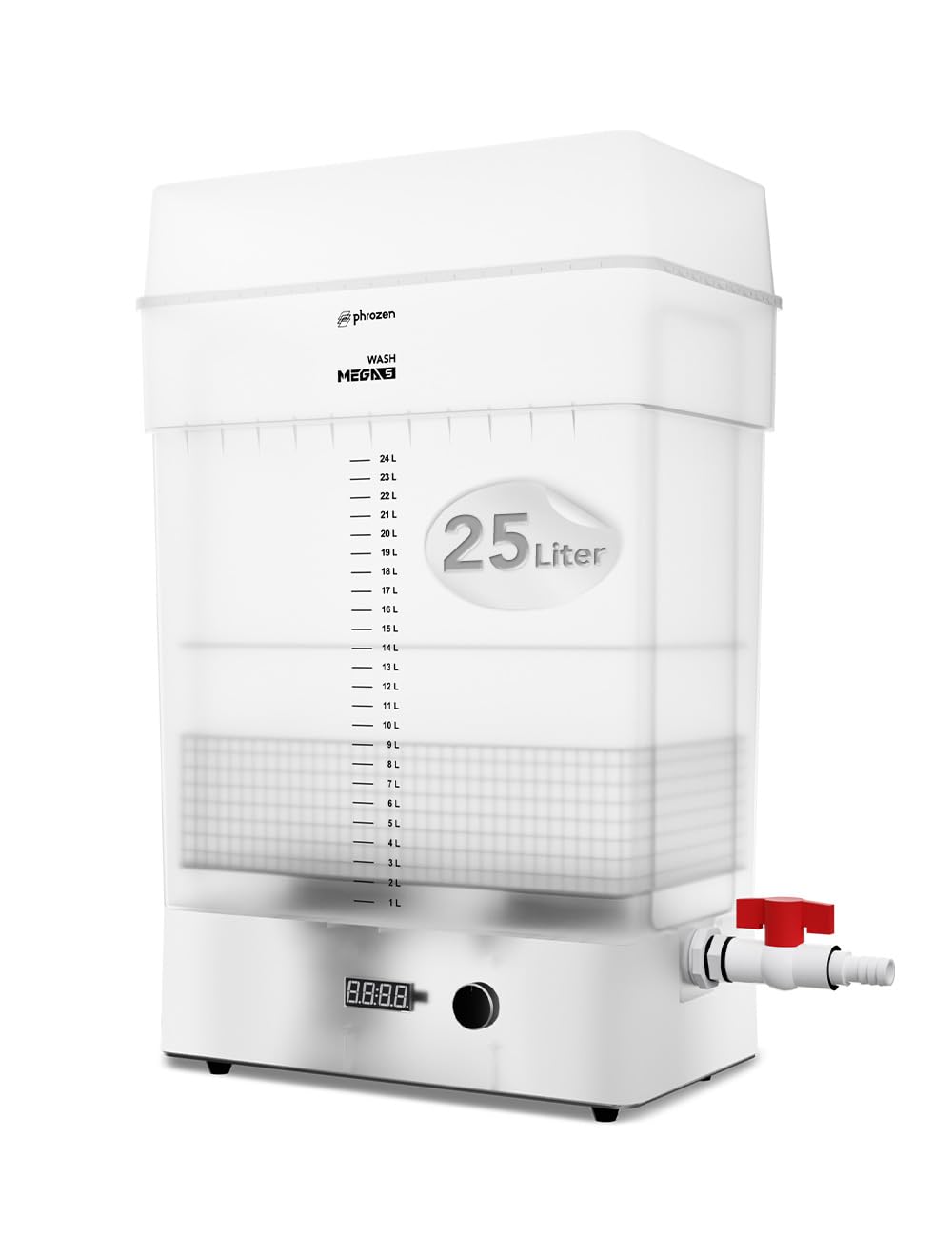 phrozen Wash Mega S 3D Printer Resin Washing Station, Dual Speed 25L Capacity, Large Washing Container, Washing Size L12.99xW7.48xH11.81 inch phrozen