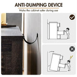 VanAcc 5 Tall Dresser for Bedroom with Drawers, Tall Chest of Drawers with Vintage Grain Texture, Farmhouse Wood Dresser for Bedroom, Living Room, Hallway, Dark Oak VanAcc