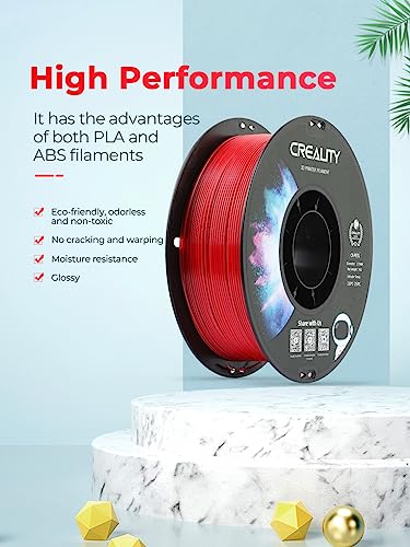 Creality 2 kg Black & White PETG 1.75mm Filament, 3D Printer Filament Bundle, Excellent Toughness High Precision, Odorless Non-Toxic Moistureproof, Glossy, Accuracy +/- 0.02mm Creality