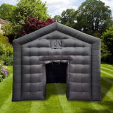 Black Inflatable Cube Wedding Tent Square Gazebo Event Room Big Mobile Portable Night Club Party Pavilion for Backyard/Outdoor Events(15ftx15ft) Vinfgoes