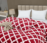 Twin Comforter Set 2 Piece Red by Utopia Bedding, Printed Comforters Twin Size, Bedding Comforters Sets, Down Alternative Soft Bed Set, 1 Comforter (64 x 88 inches) 1 Pillow Shams (20 x 26 inches) Utopia Bedding