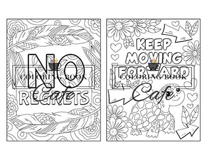 100 Inspirational Quotes Coloring Book for Adults: 100 Motivational Quotes, Positive Affirmations and Inspirational Phrases for Stress Relief and Relaxation