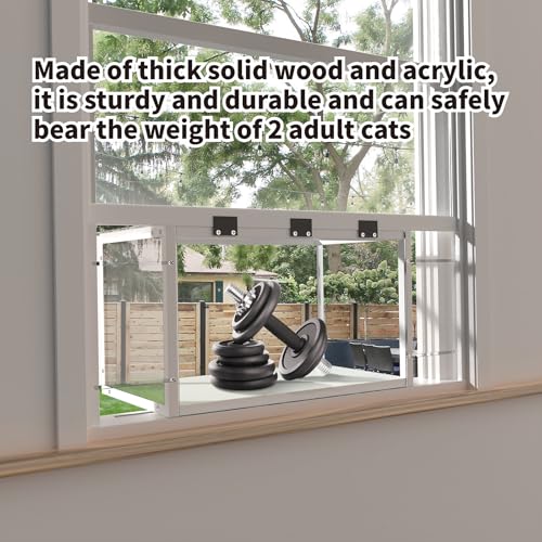 Window cat Perch Catio. Cat Window Box. Wood Window Catio. Cat Catio Window Perch. Window Catio for Indoor Cats. ZSHLXM ZSHLXM
