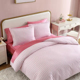 Betsey Johnson - Full/Queen Duvet Cover Set, Super Soft Cotton Bedding Set with Matching Sham(s), Cozy Bedding Set, Oeko-Tex Certified (Wonderland Stripe Pink, Full/Queen) Betsey Johnson