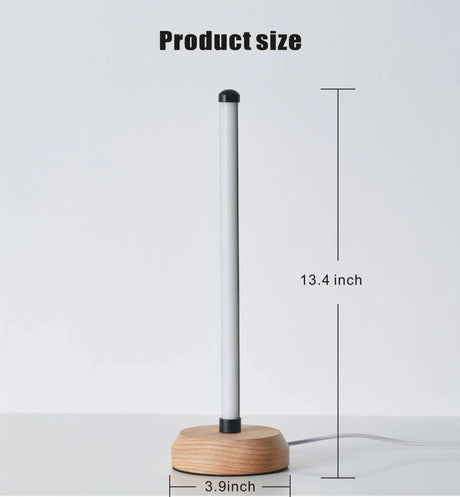 ANLAIBO Modern Led Wood Table Lamp, 3-Color Temperature Bedside Lamp,Bedroom Bedside Night Light, Dimmable Led Lighting, Creative Home Decor, Unique House warmging Gift ANLAIBO