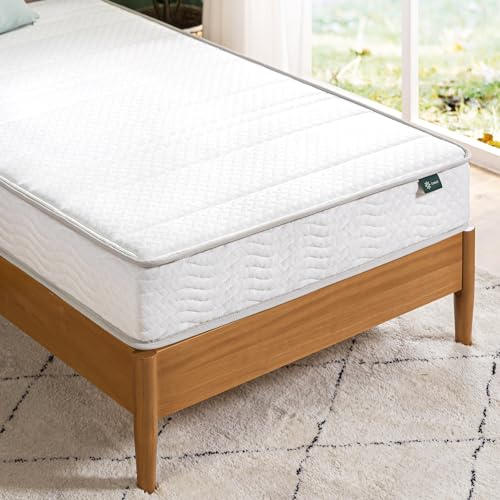 ZINUS 6 Inch Foam and Spring Hybrid Mattress, 2 Pack [New Version], Twin, Fiberglass Free, Bunk Bed Compatible, Durable Support, Certified Safe Foams & Fabric, Mattress in A Box Zinus
