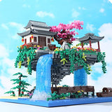 Yushinv Cherry Blossom Tree Building Set with Gift Box, Original Music Cherry Blossom Tree House(Type :Symphony), Japanese Sakura Tree House Lights Building Kit3320 Pcs, Cherry Bonsai Building Set.