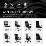 DIVA EN CAMINO DEC Water Resistant Office Chair Cover with Zipper, Stretch Slipcover for High Back Chair, Black DIVA EN CAMINO DEC