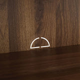 Crosley Furniture Teagan Mid Century Record Storage Sideboard Buffet Cabinet, Brown Oak Crosley Furniture