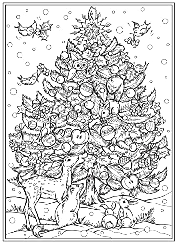 Creative Haven Enchanted Christmas Coloring Book (Adult Coloring Books: Christmas) Dover Publications