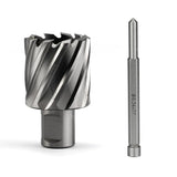 Annular Cutter JESTUOUS 1-7/16 Inch Cutting Diameter 3/4 Weldon Shank 1 Cutting Depth with Pilot Pin Slugger Bits HSS Kit for Magnetic Drill Press,1 Piece JESTUOUS