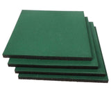 MYOYAY 4 Pack Interlocking Tiles 20"x20"x1" Heavy Duty Rubber Tile Green Non-Slip Flooring Mat for Playground Park Gym Indoor and Outdoor, Cover 11.12 Sq.FT MYOYAY