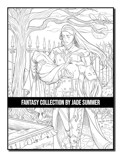 Fantasy Collection: An Adult Coloring Book with 100+ Incredible Coloring Pages of Mermaids, Fairies, Vampires, Dragons, and More! WoodArtSupply