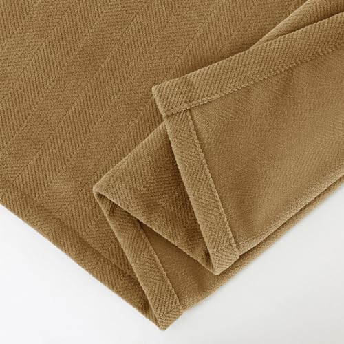AMBERIS Bed Runner Single Layer Chenille Brown, Modern Style Bed Scarves for Home Hotel Decorations (Pillowcases Sold Separately) AMBERIS