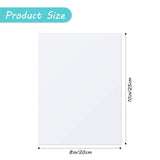 Hotop 8 Pieces Sublimation Aluminum Photo Sign Metal Blank Photo Board Sublimation Picture Panel Wall Art Aluminum Plate for Wedding DIY Printing Bedroom Living Room, White(8 x 10 Inch) Hotop