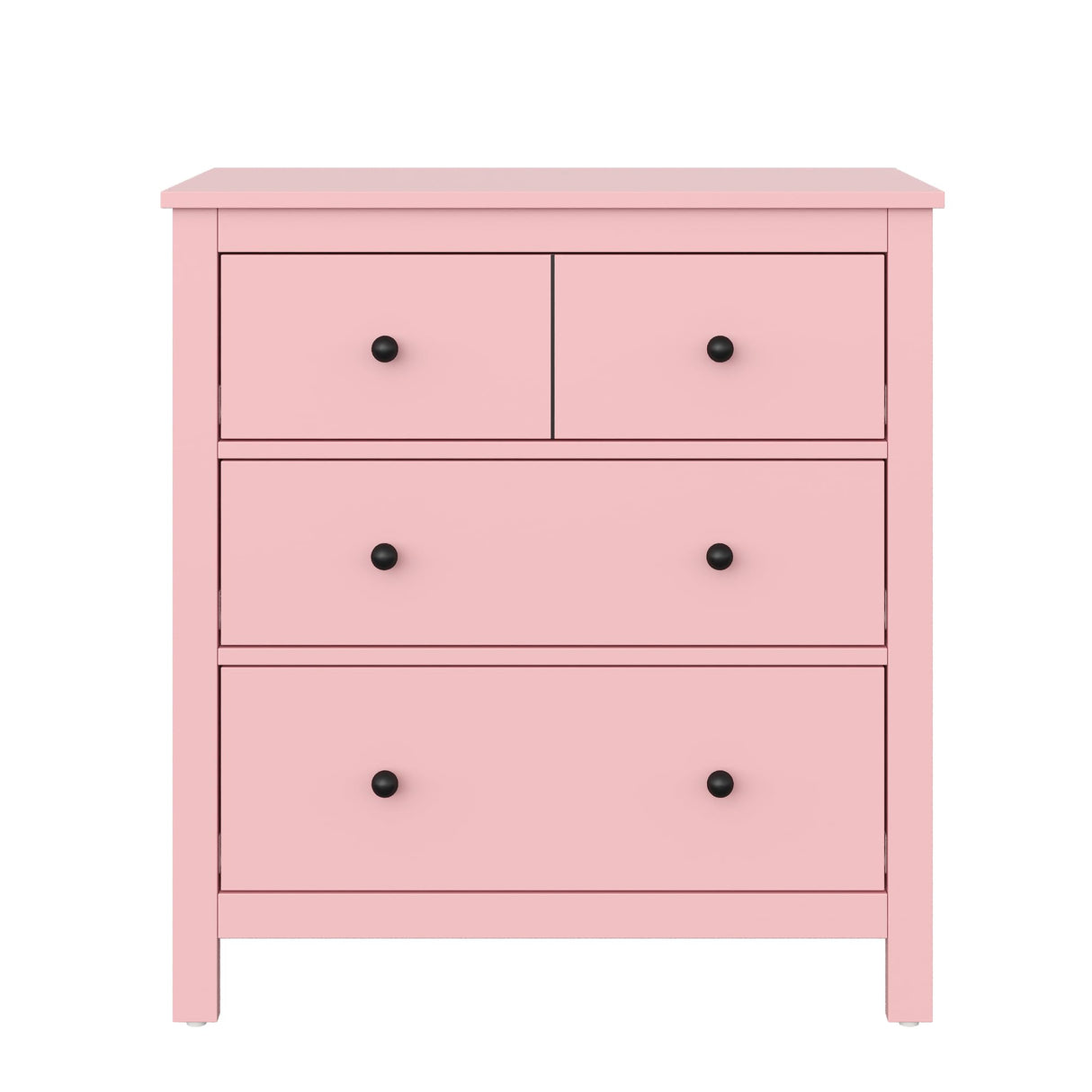 FansaFurn 3 Drawer Dresser with Soft-Close Drawers, Wood Nightstand Cabinet with 3 Spacious Drawers, Chest of Drawers, Modern Wood Dresser, Ideal for Bedroom, Living Room, Entryway, Hallway, Pink FansaFurn