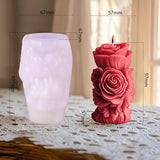 Succulent Flower Silicone Wave Spiral Candle Mold - Silicone Resin Casting Molds for Candle & Resin & Soap Craft Supplies