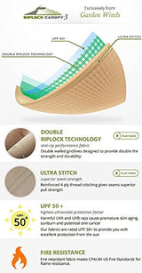 Garden Winds Replacement Canopy Top Cover Compatible with The Verano Pergola - RipLock 350 Garden Winds