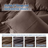 Nestl Twin Duvet Cover Set - Soft Prewashed Chocolate Brown Duvet Cover Twin/Twin XL, 2 Piece, with Zipper Closure, 1 Duvet Cover 68x90 inches and 1 Pillow Sham