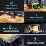 LONGER Ray5 10000mW Class 4 Laser Engraver, DIY Laser Cutter Engraving Machine with 3.5" Touch Screen, 15.75"x15.75" Engraving Area, 0.08mm Laser Spot, for Wood, Metal, Acrylic, Glass Longer