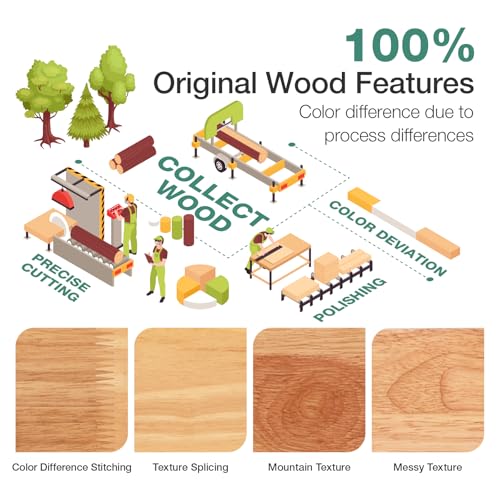 Novilla Queen Bed Frame with Headboard, Solid Wood Bed Frame Foundation with Wood Slat Support, No Box Spring Needed, Easy Assembly, Oak Novilla