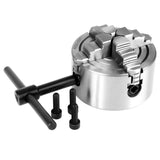 4-Jaw Metal Lathe Chuck, 3inch K72-80 4-Jaw Independent & Reversible Jaw Metal Lathe Chuck Turning Machine Accessories Vikye