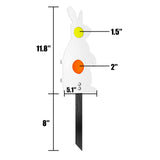 Highwild Metal Rabbit Resetting Target Neon Plates - Two Methods of Use - Rated for .22/.177 Air Guns Highwild