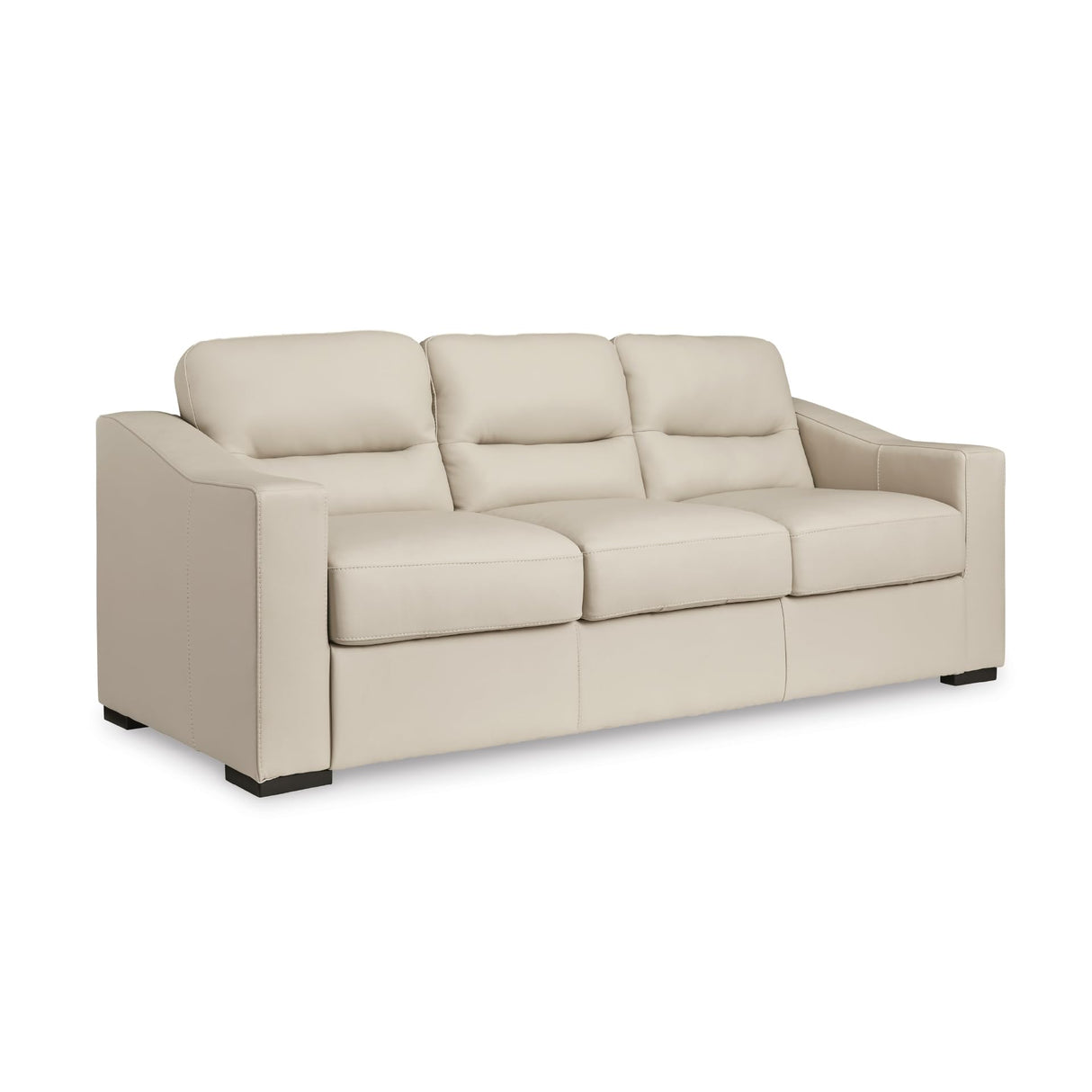 Signature Design by Ashley Treasure Trove Contemporary Leather Match Sofa, Beige Signature Design by Ashley