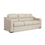 Signature Design by Ashley Treasure Trove Contemporary Leather Match Sofa, Beige Signature Design by Ashley