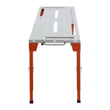 PROYONGOO 46 * 18inch Welding Workbench Table, 453.59kg/1000lbs Load Bearing Folding Work Bench, Portable Welding Table for Drill Press Sheet Metal Machine Miter Saw PROYONGOO