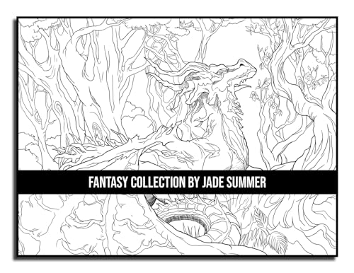 Fantasy Collection: An Adult Coloring Book with 100+ Incredible Coloring Pages of Mermaids, Fairies, Vampires, Dragons, and More! WoodArtSupply
