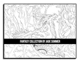 Fantasy Collection: An Adult Coloring Book with 100+ Incredible Coloring Pages of Mermaids, Fairies, Vampires, Dragons, and More! WoodArtSupply