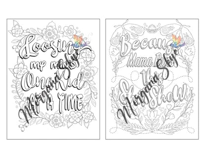 Swear Word Coloring Book for Moms: Motivational Quotes and Doodle Therapy for Stressed Out Moms Who Deserve a Break (and a Glass of Wine!)